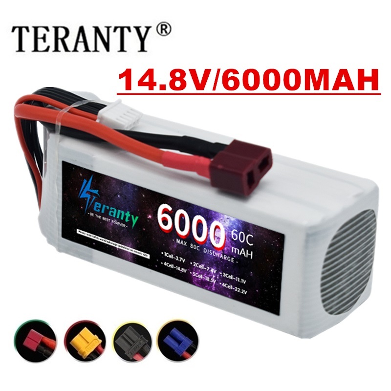 4S Lipo Battery 14.8V 6000Mah - Baterai 6000mAh Lipo 14.8V 4S 6000mah