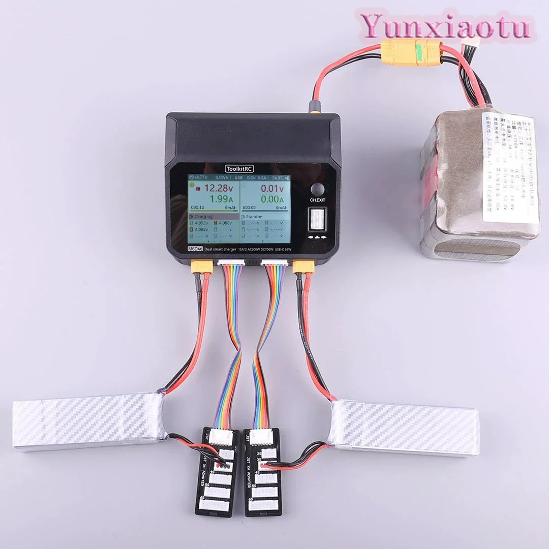 Toolkitrc M6Dac Smart Charger - ToolkitRC M6DAC Pengisi Daya Cerdas Dua