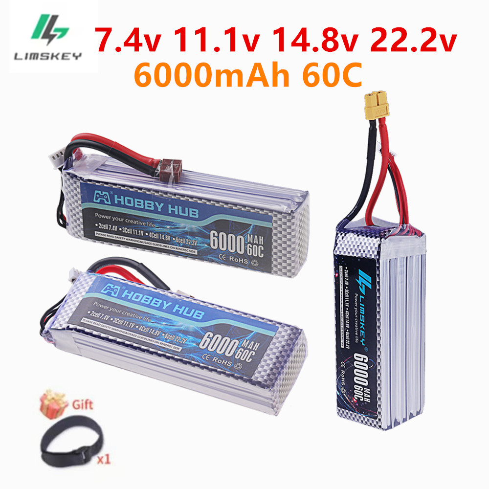 4S Lipo Battery 14.8V 6000Mah - Baterai LiPo 7.4V 11.1V 14.8V 22.2V
