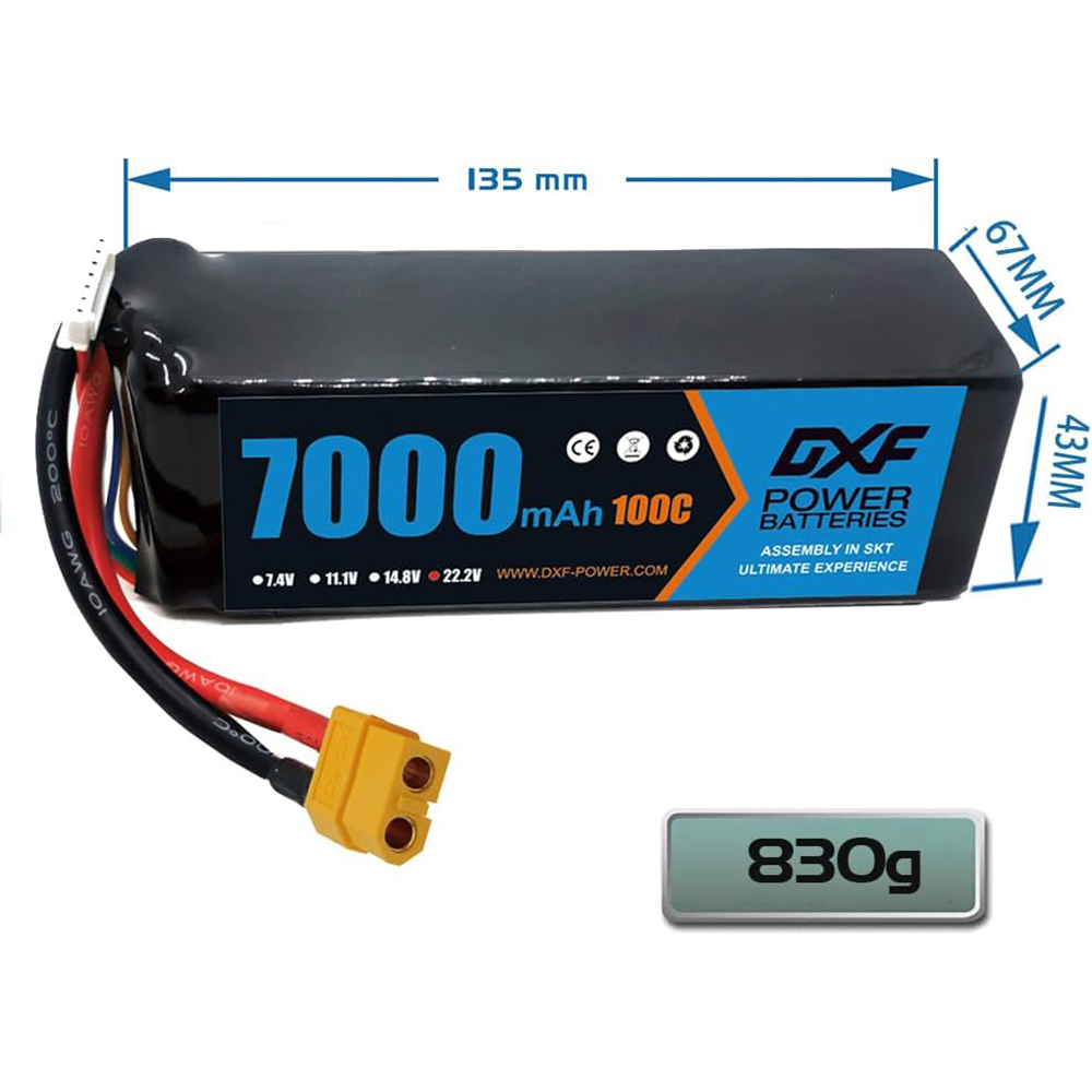 Baterai Grafena DXF 6S Lipo 10 - 6S Lipo Battery 22.2V 5000Mah ulasan dan harga