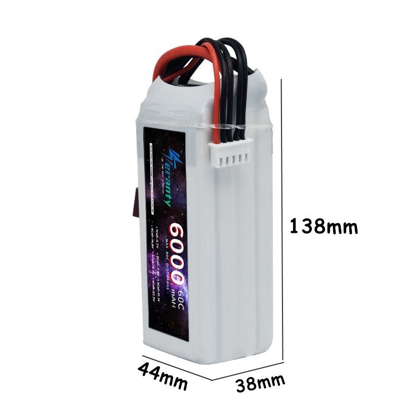 Baterai 6000mAh Lipo 14.8V 4S  - 4S Lipo Battery 14.8V 6000Mah ulasan dan harga