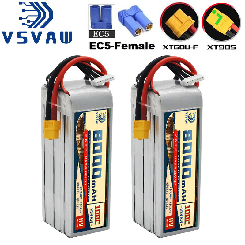 Baterai Lipo HV 22.8V 8000mAh  - 6S Lipo Battery 22.2V 5000Mah ulasan dan harga