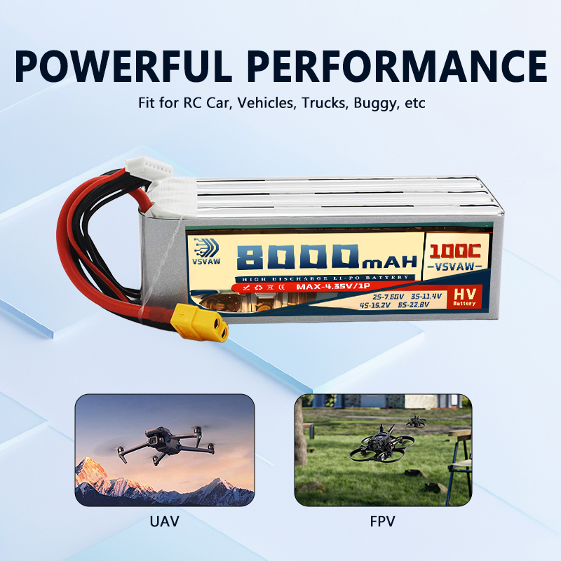 Baterai Lipo HV 22.8V 8000mAh  - 6S Lipo Battery 22.2V 5000Mah ulasan dan harga