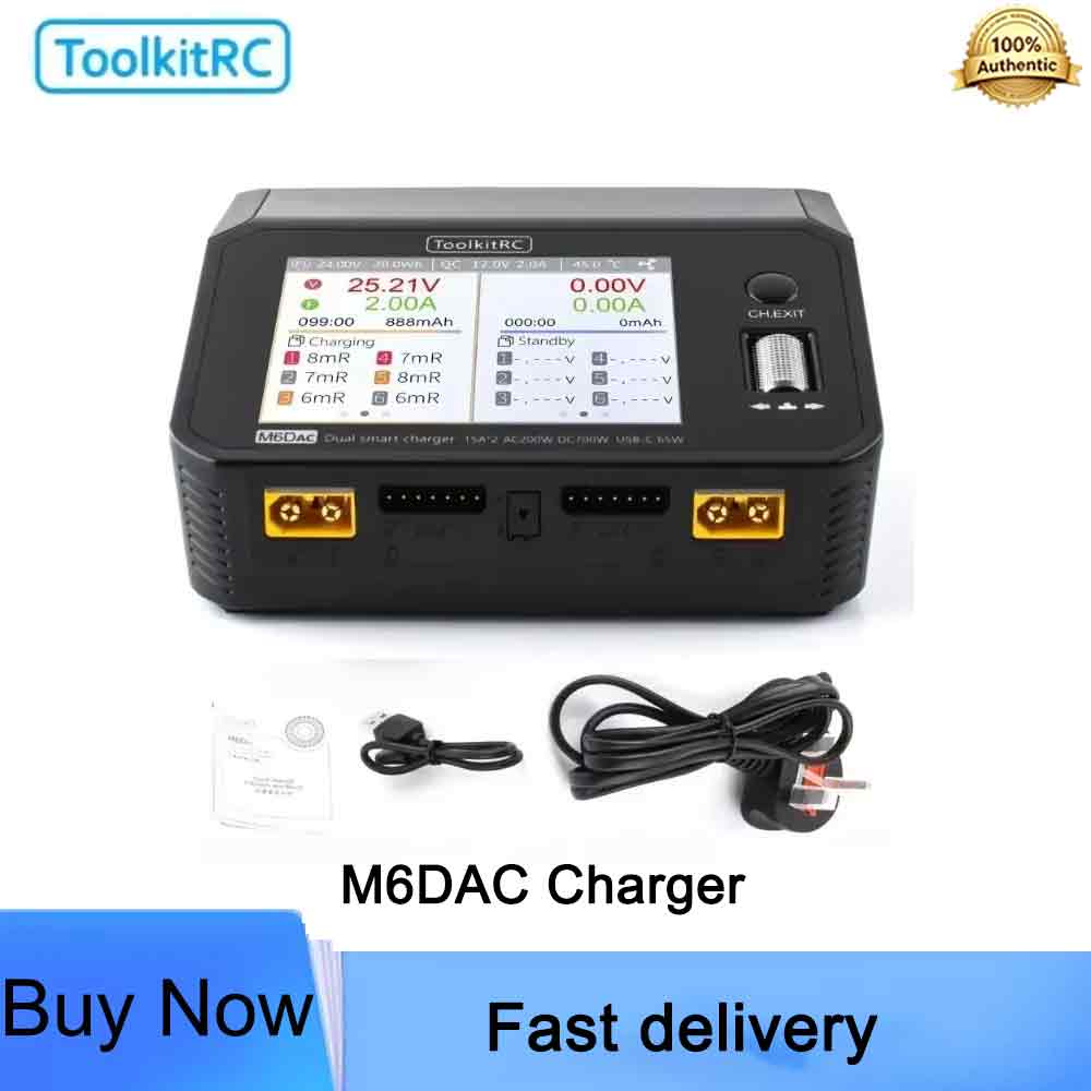 ToolkitRC M6DAC Pengisi Daya C - Toolkitrc M6Dac Smart Charger ulasan dan harga