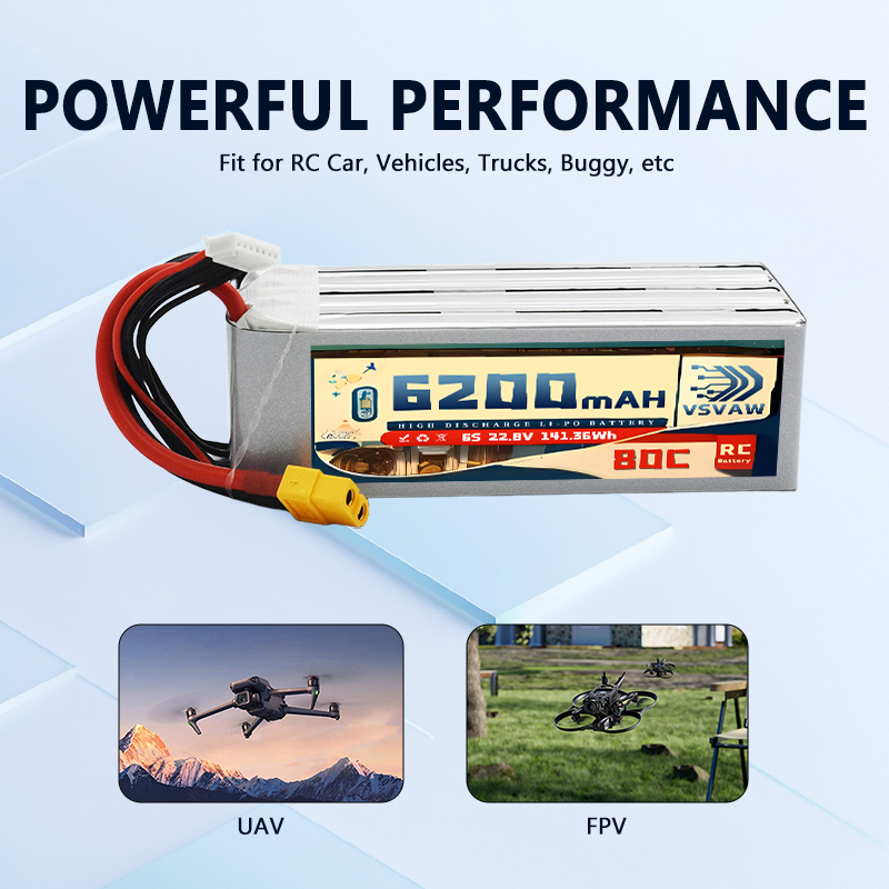 Baterai Lipo Mainan Berkecepat - 6S Lipo Battery 22.2V 5000Mah ulasan dan harga