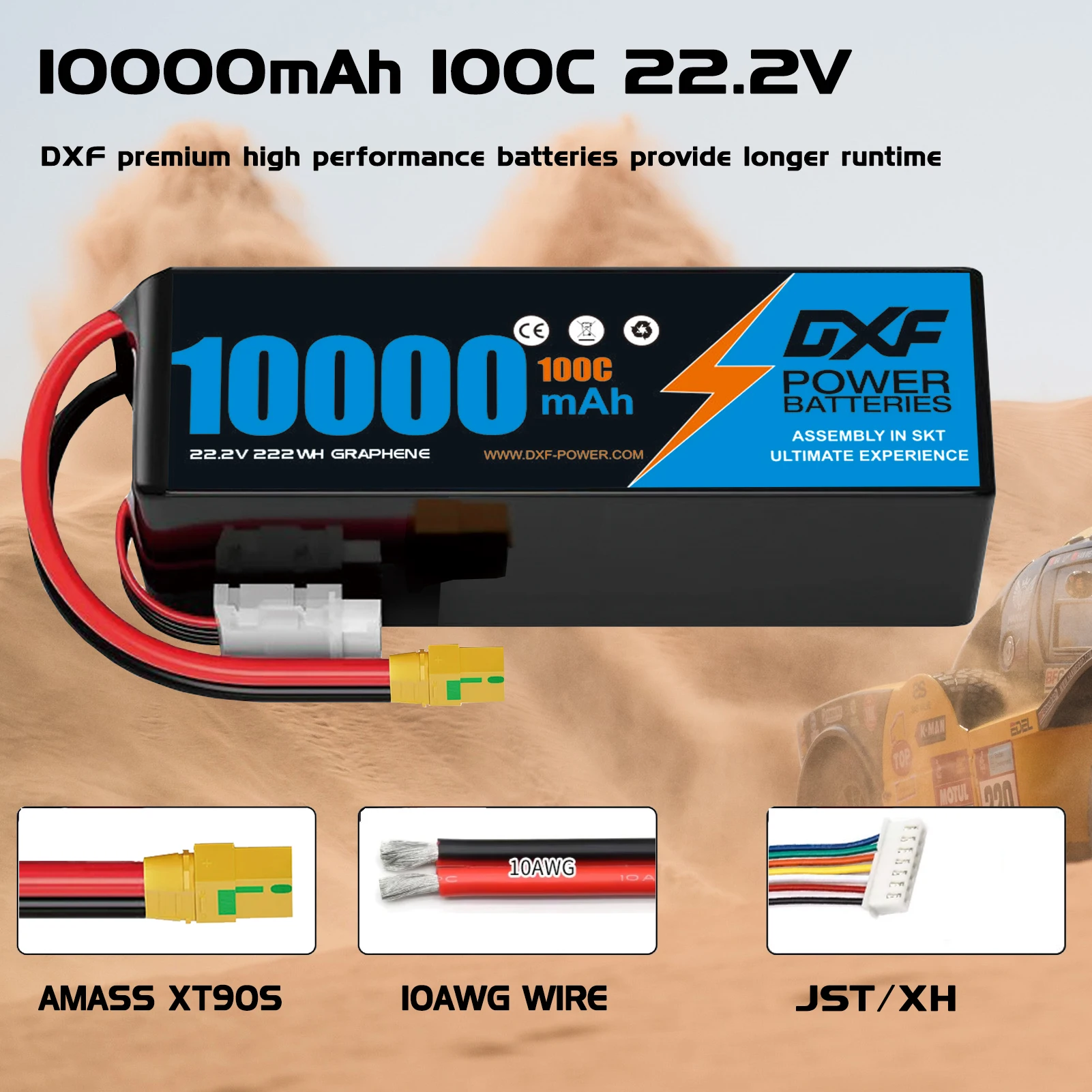 Baterai Lipo DXF 6S 22.2V 100C - 6S Lipo Battery 22.2V 5000Mah ulasan dan harga
