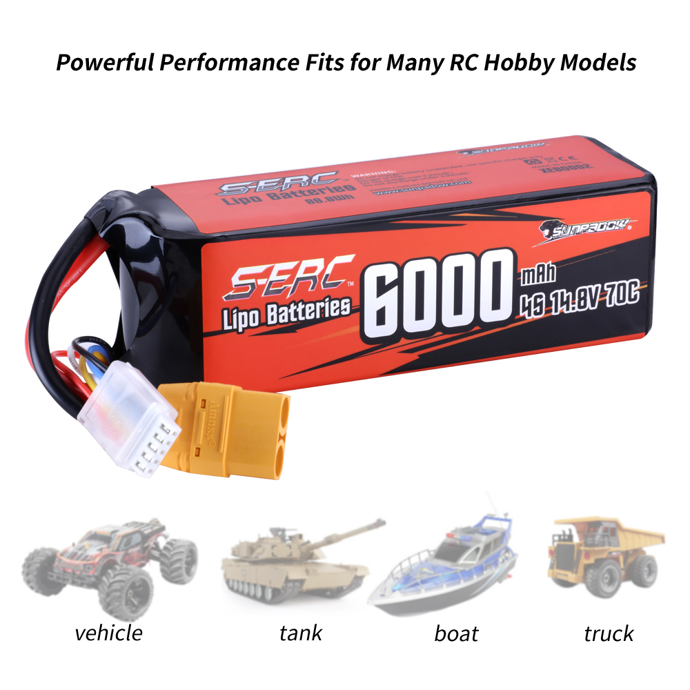 SUNPADOW 4S Lipo baterai untuk - 4S Lipo Battery 14.8V 6000Mah ulasan dan harga