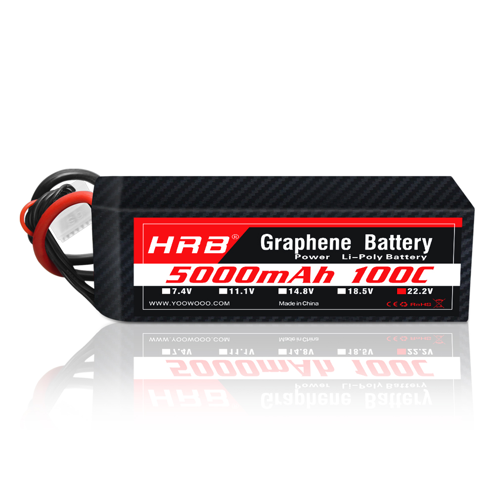 1PC Baterai Graphene HRB 22.2V - 6S Lipo Battery 22.2V 5000Mah ulasan dan harga