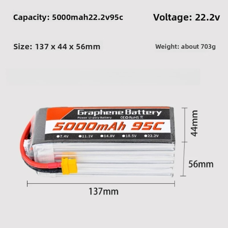 Untuk Drone Balap FPV 7-9-10 I - 6S Lipo Battery 22.2V 5000Mah ulasan dan harga